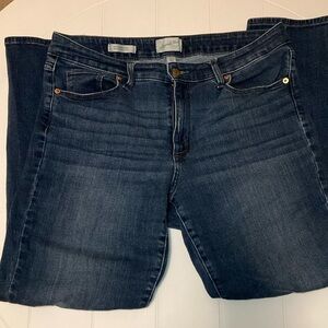 High Waist Slim Straight Jeans